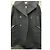 Burberry Abrigo largo negro de cuello grande oversize y doble botonadura, reacondicionado - vista 2