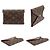 Louis Vuitton Pochette Kirigami in tela Monogram Marrone - vista 5