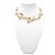 Chanel Collana Choker Crystal LOVE Argento