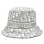 Dior Oblique Bestickter Bucket Hat Grau Braun