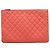 Chanel Borsa clutch Classic Caviar Large Series Rosso