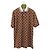 Gucci Braunes Stretch-Baumwoll-Polo gg GG