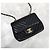 Chanel Petit Sac Mini Flap Bag Chevron Cross Black Gold Hardware Series Nero - vista 4