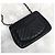 Chanel Petit Sac Mini Flap Bag Chevron Cross Black Gold Hardware Series Nero - vista 6