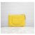 Chanel Clutch Chevron Medium Gialla con finiture dorate - vista 3
