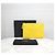 Chanel Clutch Chevron Medium Gialla con finiture dorate - vista 9