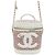 Vanity Chanel Beauty case in tweed con logo CC Argento