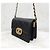 Chanel Nuova Mini Flap Bag in pelle di vitello Strass Oro Metal Interno Chip Nero - vista 2
