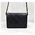 Chanel Nuova Mini Flap Bag in pelle di vitello Strass Oro Metal Interno Chip Nero - vista 3