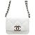 Chanel Mini borsa a catena con logo CC in caviar