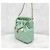 Chanel Nuova borsa bucket piccola in agnello color menta Verde - vista 2