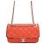 Chanel Serie di borse a tracolla con multi-catena in pelle di agnello Rosso