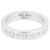 Maison Martin Margiela Engraved Numbering Logo Silver Ring Silvery