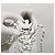 Balenciaga Sneakers Triple con Logo All-Over Argento - vista 5