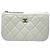 Chanel Mini Clutch Classic White Gold Bianco