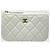 Chanel Mini Clutch Classic White Gold Bianco - vista 2