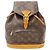 Borsa Louis Vuitton Montsouris MM Marrone Monogramma