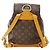 Borsa Louis Vuitton Montsouris MM Marrone Monogramma - vista 2