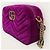 Gucci Piccola borsa a tracolla in velluto trapuntato GG Marmont viola Porpora - vista 2