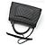 Borsa a Spalla Chanel Coco Handle Medium in Caviar Chevron Grigio Scuro Argento Marrone - vista 4