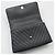 Borsa a Spalla Chanel Coco Handle Medium in Caviar Chevron Grigio Scuro Argento Marrone - vista 8