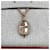 Hermès Colar Chandale Mini Maillon Rose Gold Maron Glace Rosa  - vista 3