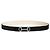 Hermès Cinturón de cuero reversible para mujer Plata