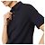 Moncler Double Leather Logo Poloshirt Navy Schwarz - Ansicht 3