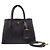 Prada Borsa Tote Doppia e Borsa a Spalla in Saffiano Nero