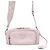 Prada Borsa a tracolla multi tasche in pelle invecchiata rosa
