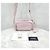 Prada Borsa a tracolla multi tasche in pelle invecchiata rosa - vista 9