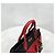 Prada Saffiano Zweifarbiger Tote Schultertasche Schwarz Rot - Ansicht 4