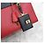Prada Saffiano Zweifarbiger Tote Schultertasche Schwarz Rot - Ansicht 6