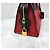 Prada Saffiano Zweifarbiger Tote Schultertasche Schwarz Rot - Ansicht 7
