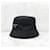 Prada Nylon-Bucket-Hat mit Dreieckslogo Schwarz - Ansicht 2