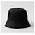 Prada Nylon-Bucket-Hat mit Dreieckslogo Schwarz - Ansicht 8