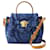 Versace Borsa Medusa in cotone blu  - vista 1