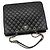Chanel Bolso de hombro shopper Timeless en piel de cordero negra y dorada Negro - vista 3