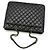 Chanel Bolso de hombro shopper Timeless en piel de cordero negra y dorada Negro - vista 4