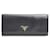 Prada Saffiano Long Wallet Schwarz