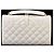 Saint Laurent Borsa a Spalla con Catena Monogram Bianco - vista 3