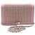 Chanel Borsa a tracolla Cruise Line Crystal Silver Boy WOC Rosa