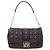 Dior Borsa a tracolla New Lock in agnello con catena argentata Marrone - vista 9