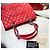 Chanel Grand Shopping Caviar Red Silver Series Rosso - vista 6