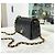 Chanel Mini borsa a tracolla con catena in matelassé di agnello nera con finiture dorate Nero - vista 4