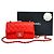 Chanel Borsa Mini Flap Classic in agnello Rosso/Argento Crossbody