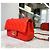 Chanel Borsa Mini Flap Classic in agnello Rosso/Argento Crossbody - vista 2