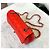 Chanel Borsa Mini Flap Classic in agnello Rosso/Argento Crossbody - vista 4