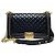 Chanel Borsa Boy in agnello con catena dorata Black Nero