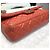 Chanel Borsa con patta classica in agnello rosso corallo con finiture oro - vista 4